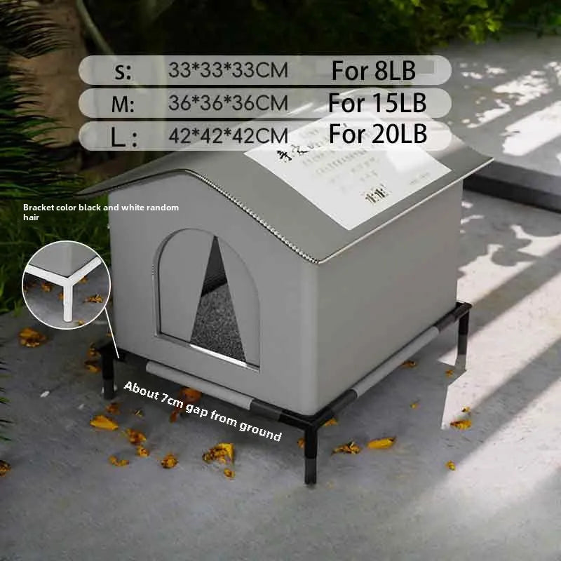 Hundehütte für Streunerkatzen, wasserdicht, für den Winter, warm, für Haustiere, Höhle, Schlafbetten, Zuhause, faltbar, waschbar, für kleine Hunde, Welpenbedarf