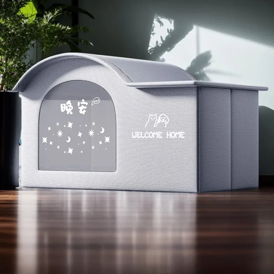 Four Seasons Cat Dog Bed Temperature Control Pet House for Summer Cooling Winter Warmth