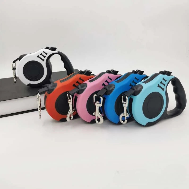 3m 5m Dog Leash Strong Nylon Puppy Lead for Small Large Dogs Cats Automatic Retractable Durable Yorkshire Pet Supplies