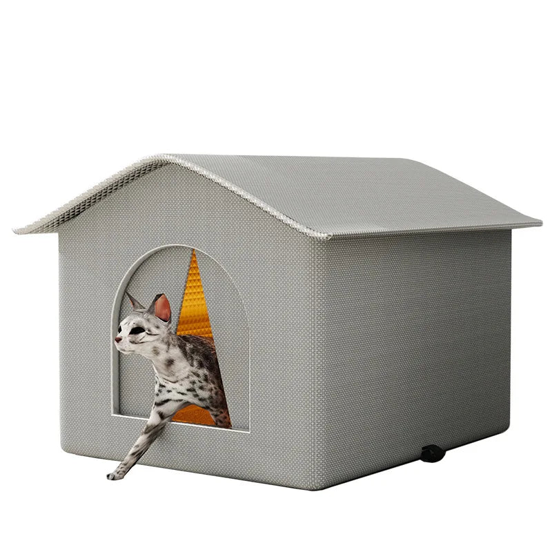 Hundehütte für Streunerkatzen, wasserdicht, für den Winter, warm, für Haustiere, Höhle, Schlafbetten, Zuhause, faltbar, waschbar, für kleine Hunde, Welpenbedarf