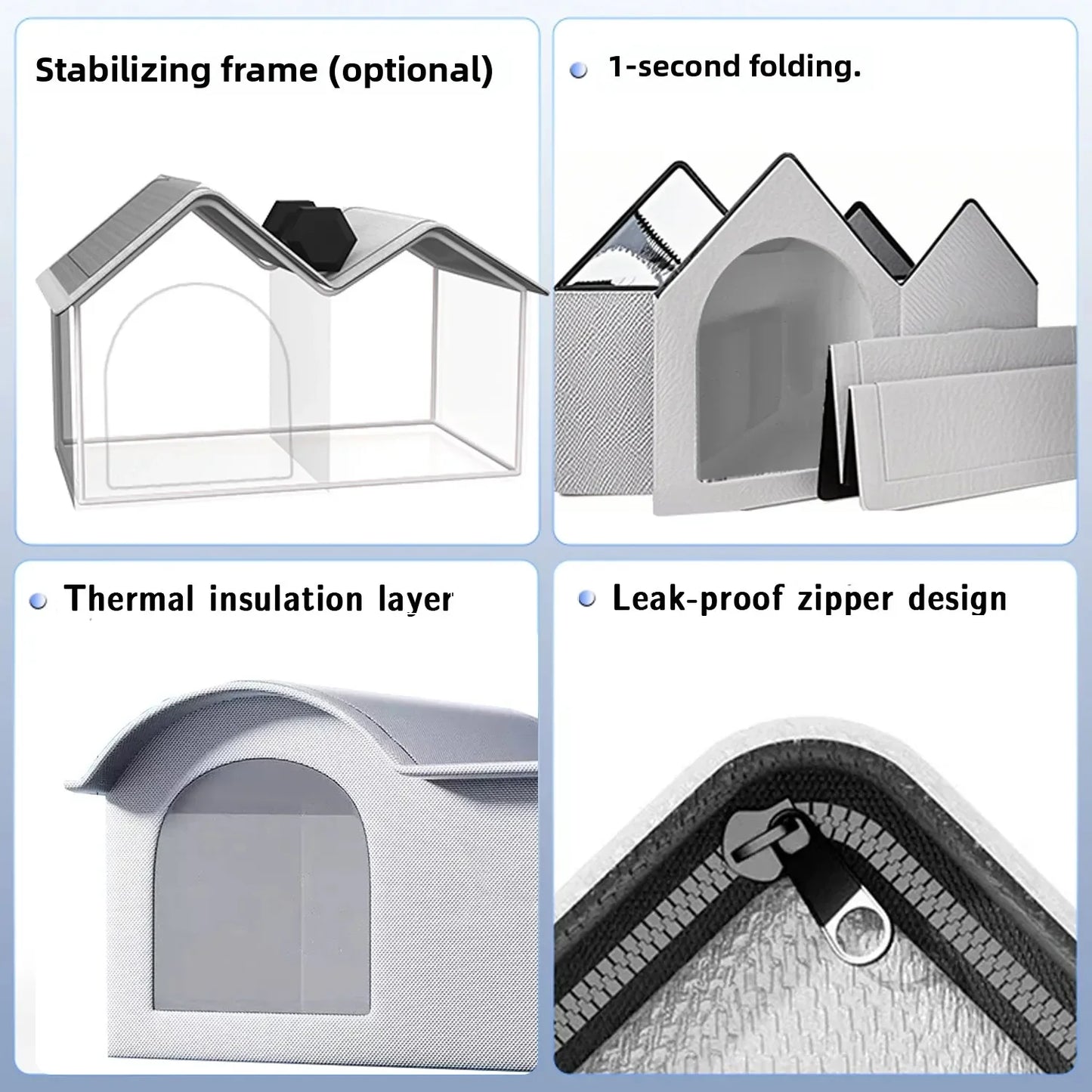 Four Seasons Cat Dog Bed Temperature Control Pet House for Summer Cooling Winter Warmth