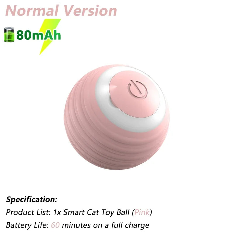 Interaktiver Katzenball, elektrischer automatischer Rollball, intelligentes Spielzeug für Katzen, intelligentes Katzenspielzeug, rotierender Ball, Katzenspielzubehör