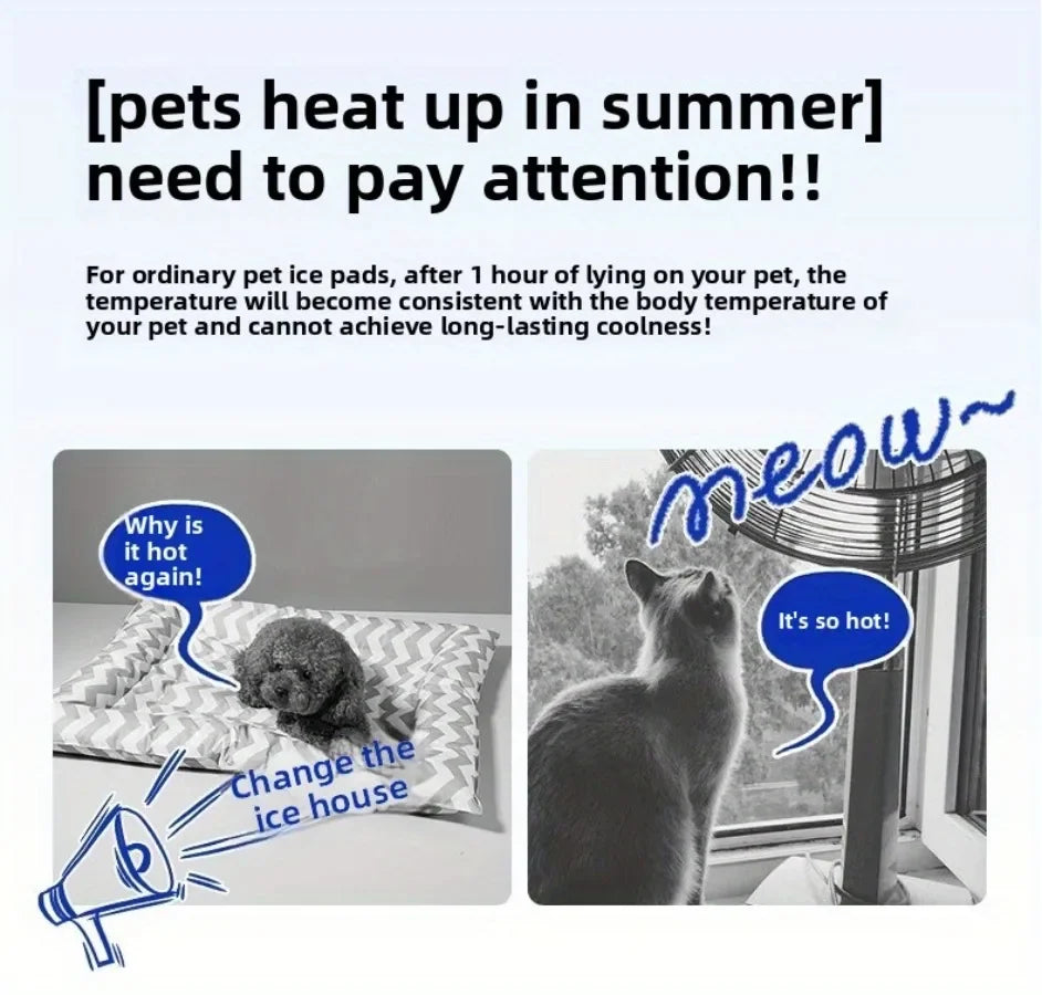 Four Seasons Cat Dog Bed Temperature Control Pet House for Summer Cooling Winter Warmth