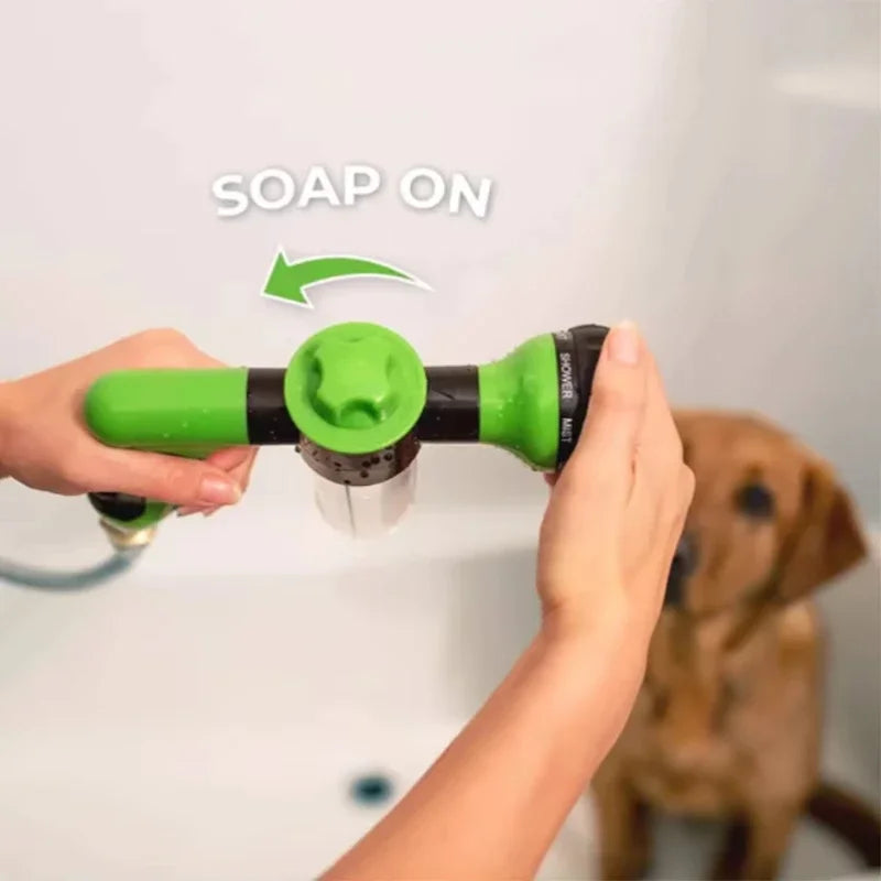 Hochdruck-Sprühdüse, Schlauch, Hundedusche, Pistole, 3 einstellbare Modi, Haustierwäsche, Reinigungsbad, Wasserschaum, Seifensprüher, Hundereinigungswerkzeug