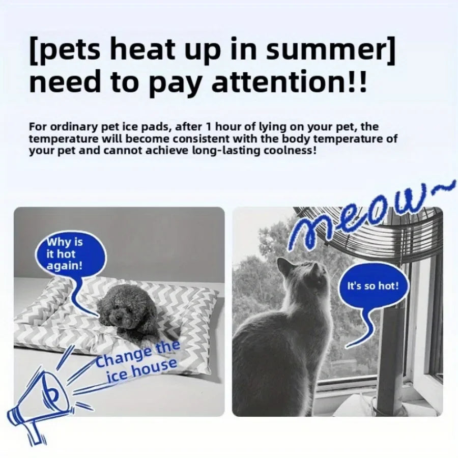 Four Seasons Cat Dog Bed Temperature Control Pet House for Summer Cooling Winter Warmth