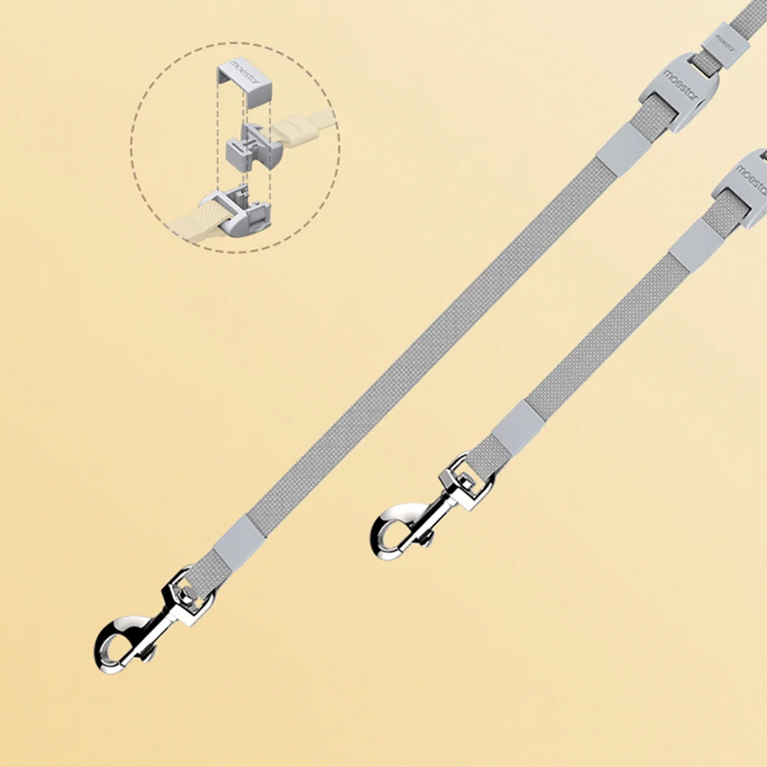 Youpin MOESTAR Einziehbarer Hundeleinenring, flexibles 3,0 m langes Hundezugseil, Hundehalsband, LED-Nachtlicht, Auslaufleinenseil