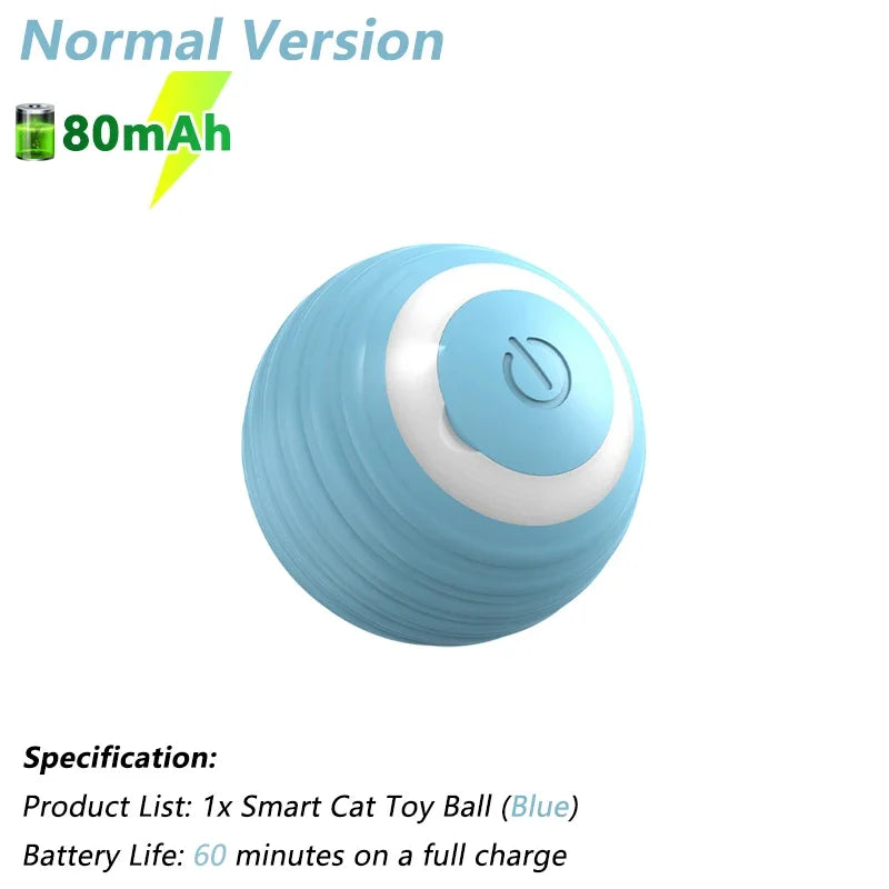 Interaktiver Katzenball, elektrischer automatischer Rollball, intelligentes Spielzeug für Katzen, intelligentes Katzenspielzeug, rotierender Ball, Katzenspielzubehör