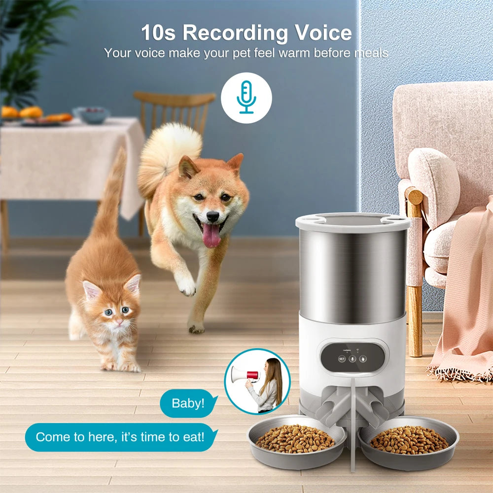 Tuya Smart APP Pet Feeder Katze Hund Food Dispenser Geeignet Für Kleine Und Mittlere Katzen Und Hunde Handy fernbedienung Fütterung