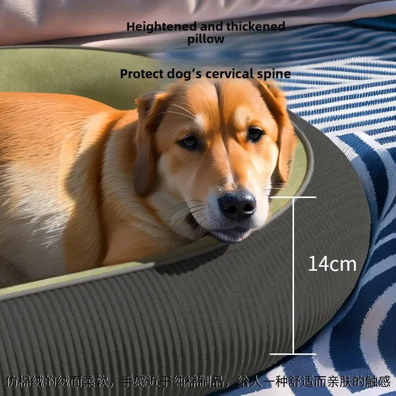 Hundebett, superweich, für den Winter, warme Haustier-Schlafmatte für kleine und mittelgroße Hunde und Katzen, verdicktes, waschbares Hundesofakissen, Haustierzubehör