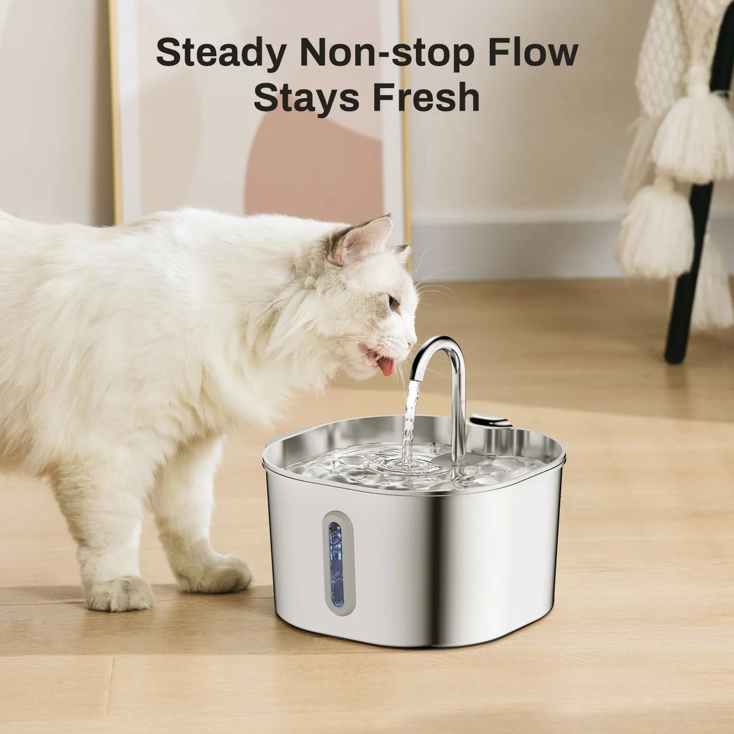 Automatischer Futterspender für Katzen mit Knopf, intelligenter, langsamer Futterspender für Hunde mit großer Kapazität und Zeitsteuerung, Futternapf für Katzentrockenfutter