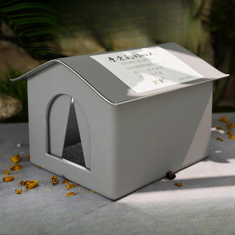 Hundehütte für Streunerkatzen, wasserdicht, für den Winter, warm, für Haustiere, Höhle, Schlafbetten, Zuhause, faltbar, waschbar, für kleine Hunde, Welpenbedarf