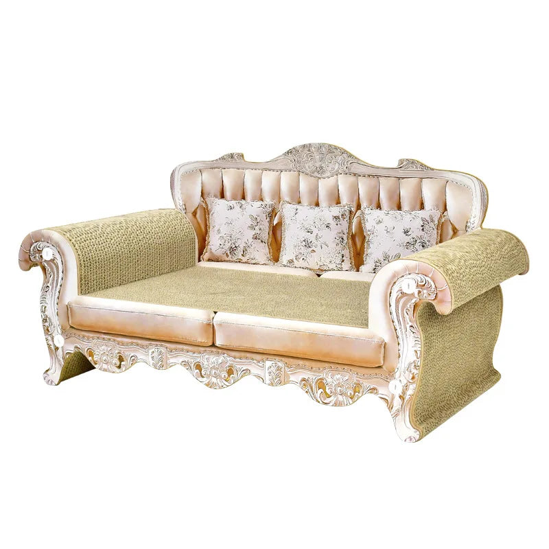 Extra Large Sofa Shaped Cat Scratcher Bed Infinity Durable Corrugated Cardboard Lounge Combining Modern Style and Functionality