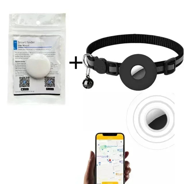 GPS-Tracker für Haustiere, Smart Locator, Hundemarke, Haustiererkennung, tragbarer Tracker, Bluetooth für Katzen, Hunde, Vögel, Anti-Lost-Tracking-Tool