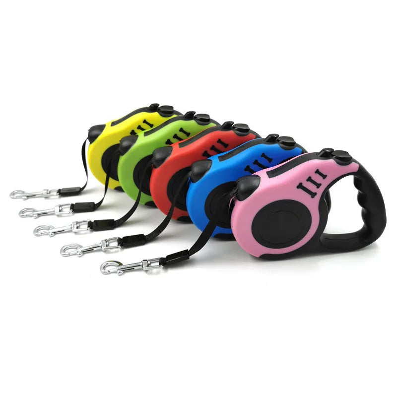 3m 5m Dog Leash Strong Nylon Puppy Lead for Small Large Dogs Cats Automatic Retractable Durable Yorkshire Pet Supplies