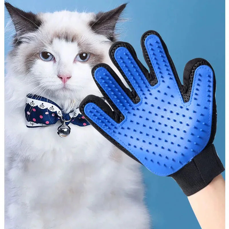 Tierhaar-Handschuh, Kamm, Haustier-Hunde-Katzen-Pflege-Reinigungshandschuh, Enthaarungs-Haarentferner, Massagebürste, Tierbedarf, Katzenzubehör