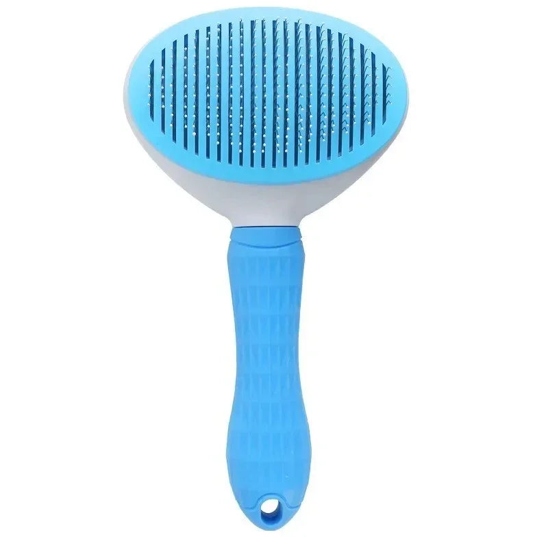 Selbstreinigende Enthaarungsbürste für Haustiere, Hundepflegewerkzeug mit Haarkamm für Katzen zur Kontrolle des Haarausfalls, Bürstenhaarentferner für Haustierprodukte