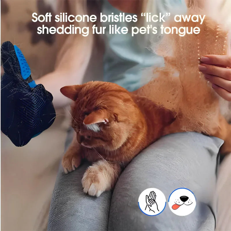 Tierhaar-Handschuh, Kamm, Haustier-Hunde-Katzen-Pflege-Reinigungshandschuh, Enthaarungs-Haarentferner, Massagebürste, Tierbedarf, Katzenzubehör