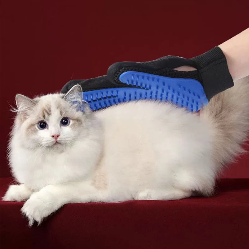 Tierhaar-Handschuh, Kamm, Haustier-Hunde-Katzen-Pflege-Reinigungshandschuh, Enthaarungs-Haarentferner, Massagebürste, Tierbedarf, Katzenzubehör