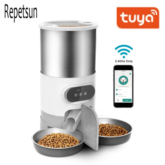 Tuya Smart APP Pet Feeder Katze Hund Food Dispenser Geeignet Für Kleine Und Mittlere Katzen Und Hunde Handy fernbedienung Fütterung