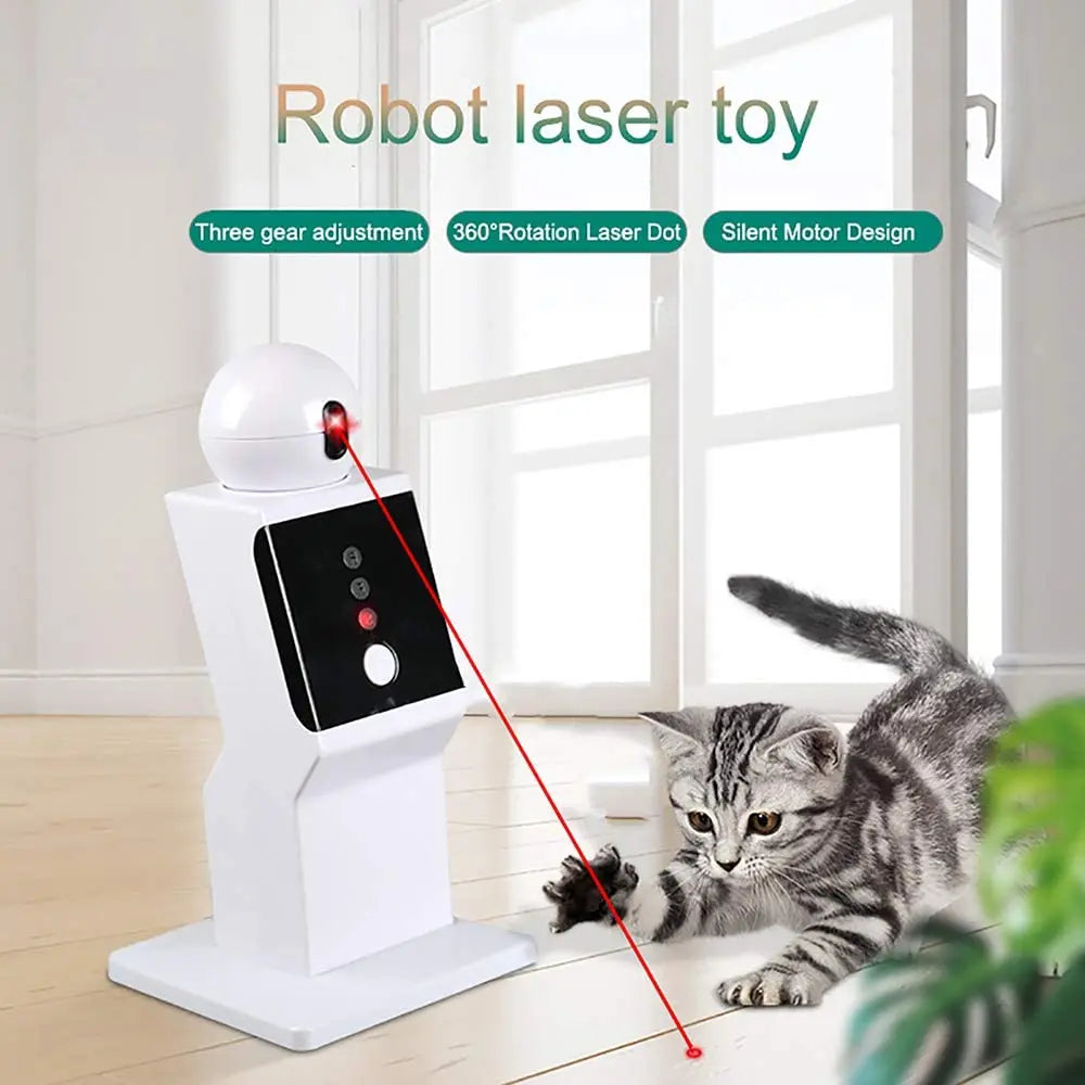 ATUBAN Cat Laser Toy Automatic,Random Moving Interactive Laser Cat Toy for Indoor Cats,Kittens,Dogs,Cat Red Dot Exercising Toy