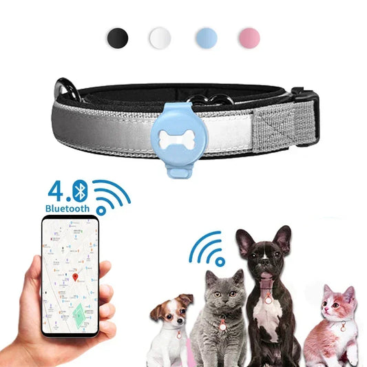 GPS-Tracker für Haustiere, Smart Locator, Hundemarke, Haustiererkennung, tragbarer Tracker, Bluetooth für Katzen, Hunde, Vögel, Anti-Lost-Tracking-Tool