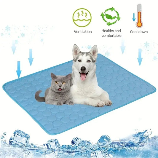 Kühlmatte für Hunde, Sommer, Haustier-Kältebett, extra groß, für kleine und große Hunde, Haustierzubehör, strapazierfähige Katzendecke, Sofa, Katzen-Eiskissen, Decke